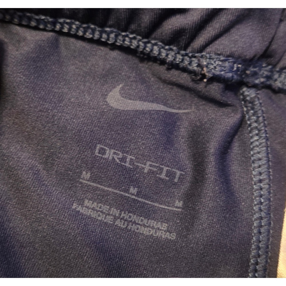 Nike Dri-Fit Running Tights Pants Mens Size Medium Blue Zip Legs - Picture 2 of 11